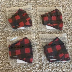 4 American Eagle plaid masks